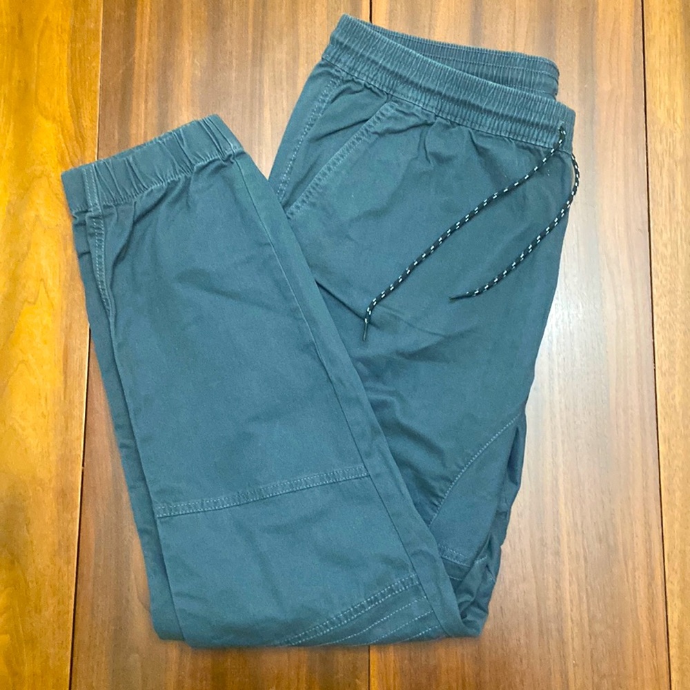 George Men’s Twill Jogger Pants, charcoal grey, size Large (36-38)